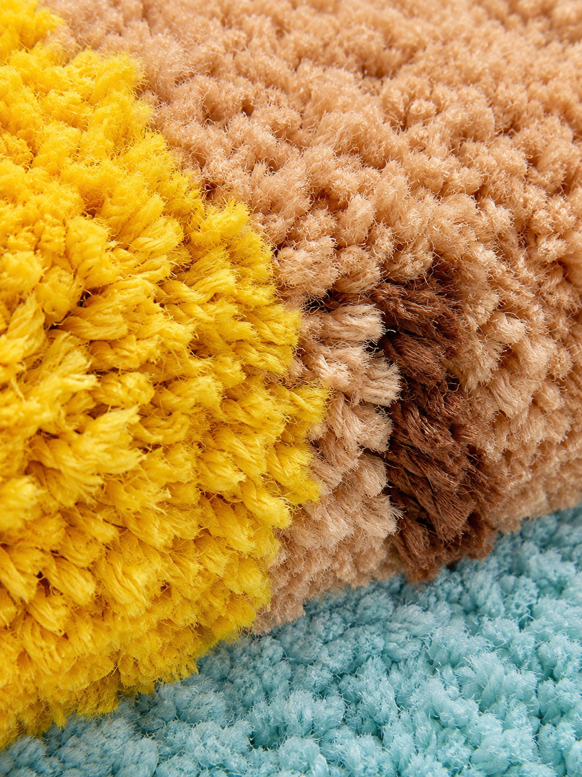 Capybara & Duckling Pond Bath Mat — surface detail