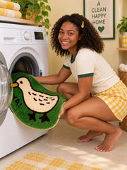 Meadow Duck Shaped Bath Mat - Green — Care scene