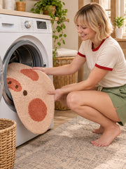 Blushing Piglet Face Bath Mat — Care scene