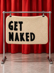 Get Naked Graphic Bath Mat — Styled scene