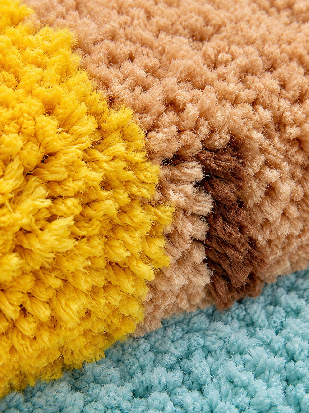 Capybara & Duckling Pond Bath Mat — surface detail