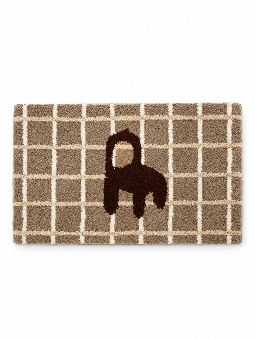 Gridback Chair Graphic Bath Mat on a white background