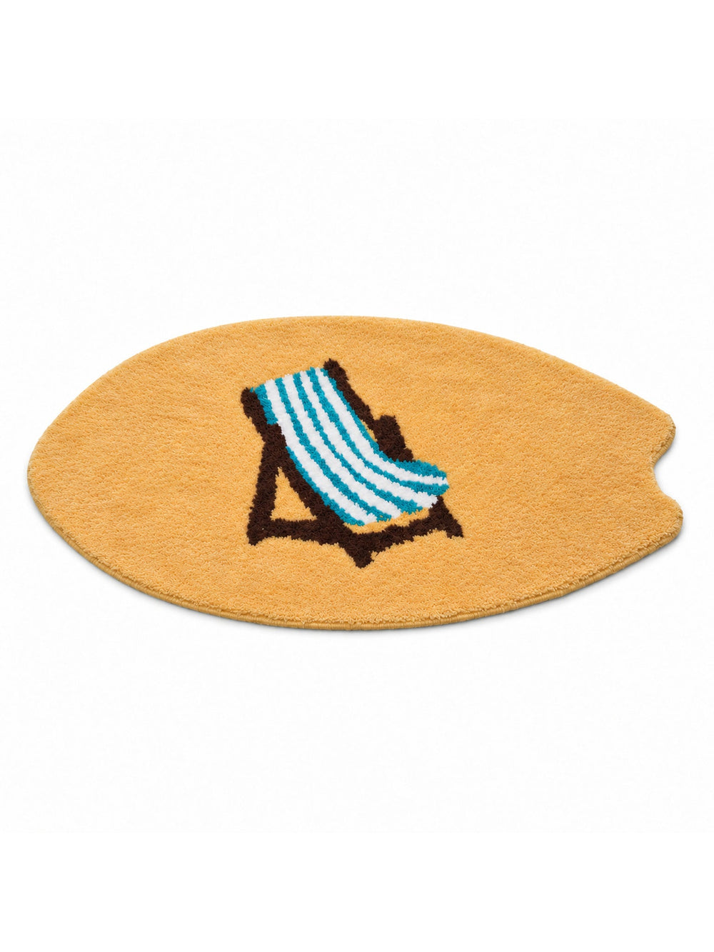 All Day Off Graphic Bath Mat - Blue — white main