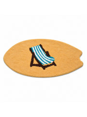 All Day Off Graphic Bath Mat - Blue — white main