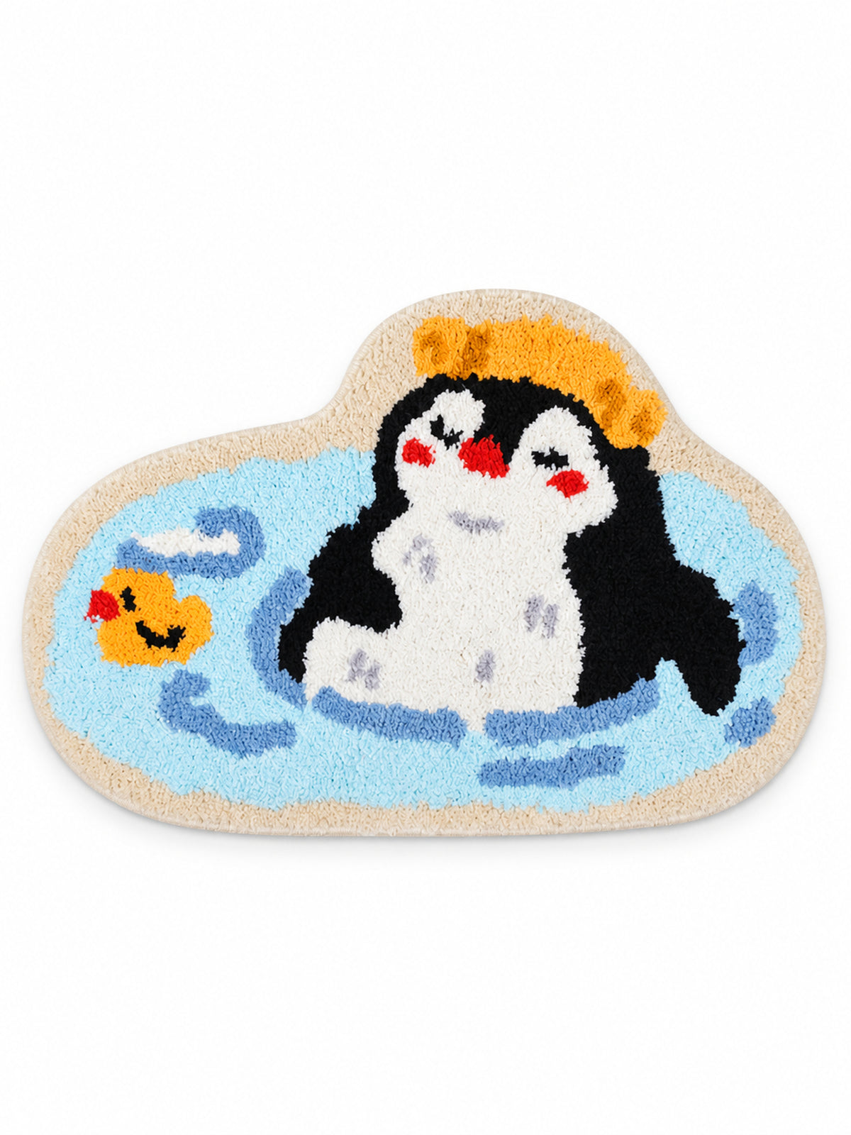 Penguin Bubble Bath Mat on a white background