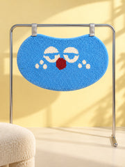 Sleepy Blue Face Oval Bath Mat — sleepy gallery